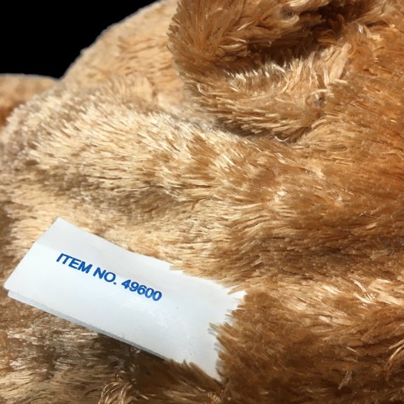 Applause Chubby Brown Teddy Bear Plush # 49600 Sitting Stuffed Animal 10" RARE - Picture 8 of 9